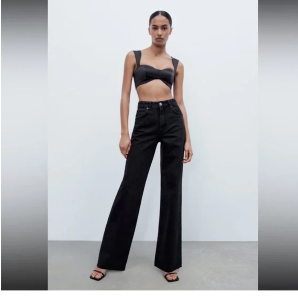 Classic High Rise full Length Zara Black Jeans